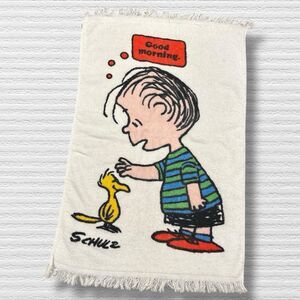 Vintage 1971 Peanuts Linus & Woodstock “Good Morning” Towel USA